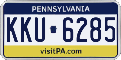 PA license plate KKU6285