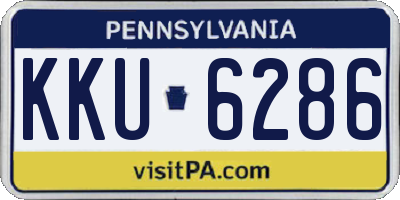 PA license plate KKU6286