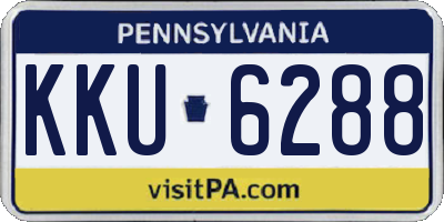 PA license plate KKU6288
