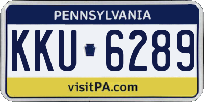 PA license plate KKU6289