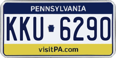 PA license plate KKU6290