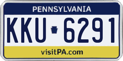PA license plate KKU6291