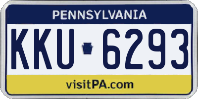 PA license plate KKU6293