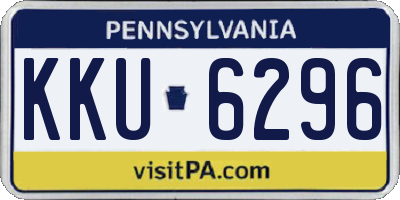 PA license plate KKU6296