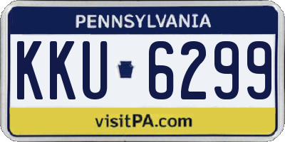PA license plate KKU6299