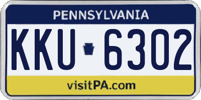 PA license plate KKU6302