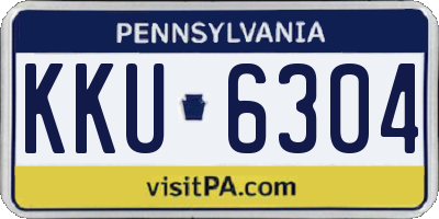 PA license plate KKU6304