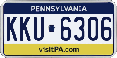 PA license plate KKU6306