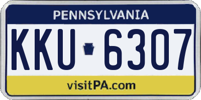PA license plate KKU6307