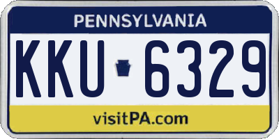 PA license plate KKU6329