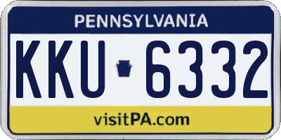 PA license plate KKU6332