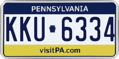 PA license plate KKU6334
