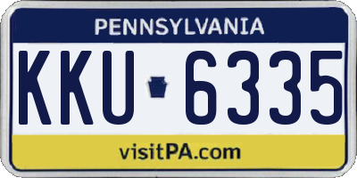 PA license plate KKU6335