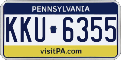 PA license plate KKU6355
