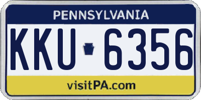 PA license plate KKU6356