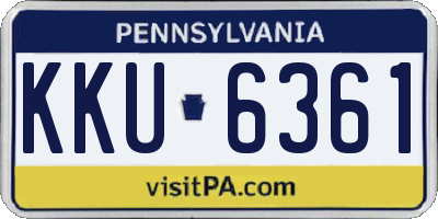 PA license plate KKU6361