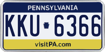 PA license plate KKU6366
