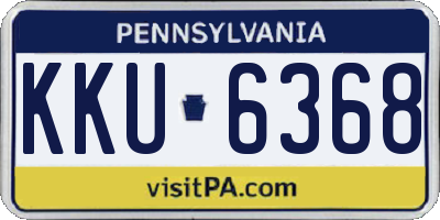 PA license plate KKU6368