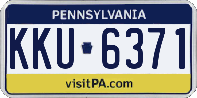 PA license plate KKU6371