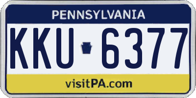 PA license plate KKU6377