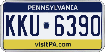 PA license plate KKU6390