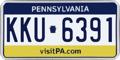 PA license plate KKU6391