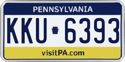 PA license plate KKU6393