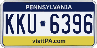 PA license plate KKU6396