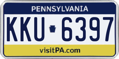 PA license plate KKU6397