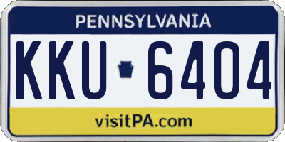 PA license plate KKU6404