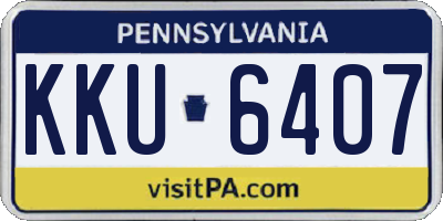 PA license plate KKU6407