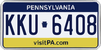 PA license plate KKU6408