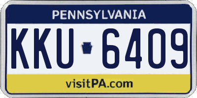 PA license plate KKU6409