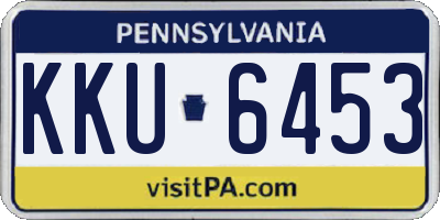 PA license plate KKU6453