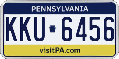 PA license plate KKU6456