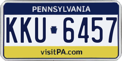 PA license plate KKU6457