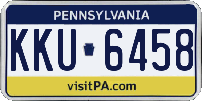 PA license plate KKU6458