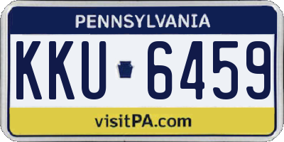PA license plate KKU6459