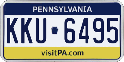 PA license plate KKU6495