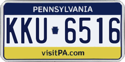 PA license plate KKU6516