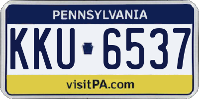 PA license plate KKU6537