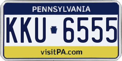 PA license plate KKU6555