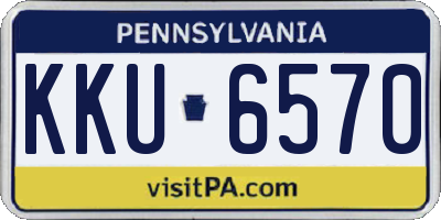 PA license plate KKU6570