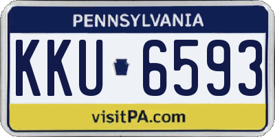 PA license plate KKU6593