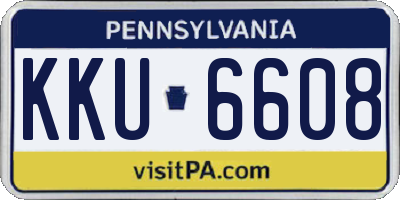 PA license plate KKU6608