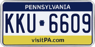 PA license plate KKU6609
