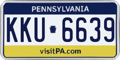 PA license plate KKU6639