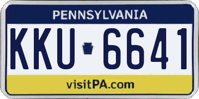 PA license plate KKU6641