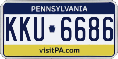 PA license plate KKU6686
