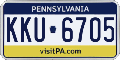 PA license plate KKU6705